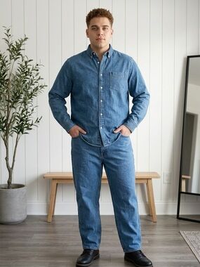 Arizona Original Relaxed Slightly Tapered Jeans Denim Mens Size 38x30 NWT